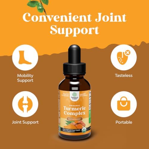 Organic Turmeric Drops for Adults - Movement Support - Sugar Free - 2 FlOz - Image 3