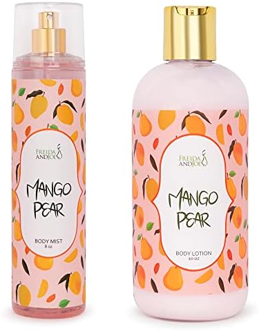 Home Spa Gift Deep Moisturizing Fragrance Body Lotion - (Mango Pear) by FreidaandJoe
