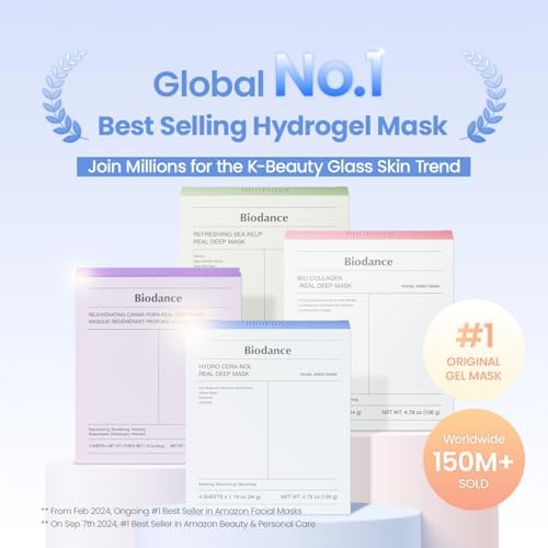 BIODANCE Hydro Cera-nol Real Deep Mask, Hydrating Overnight Hydrogel Face Mask, Moisturizing, Redness Reducing, Quick Soothing, After Sun Care, Sunburn Relief, Korean Skin Care |1.19oz(34g) x4ea - Image 2