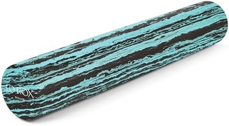 OPTP Lo Rox Foam Roller – Moderately Firm Density, Round, Teal, 36" x 6" by OPTP