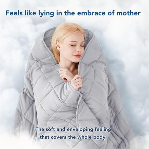 Topcee Weighted Blanket for Adults (20 lbs, 60" x 80") Queen Size Soft Cooling Heavy Blanket Sleeping, Apply to 190-210 lbs Body, Thick Breathable Blanket with Glass Bead, Easy Care - Image 3