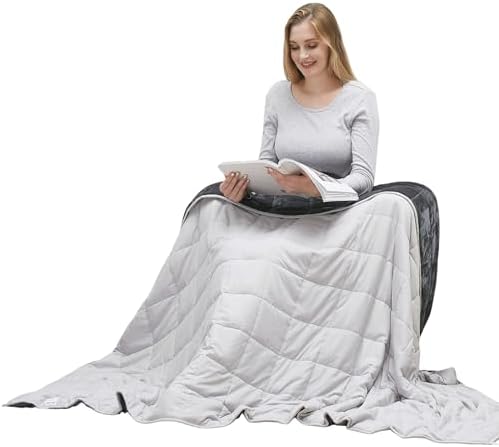 MOTRIP Soft Weighted Blanket, Light Grey, 60 * 80 20LBS by MOTRIP