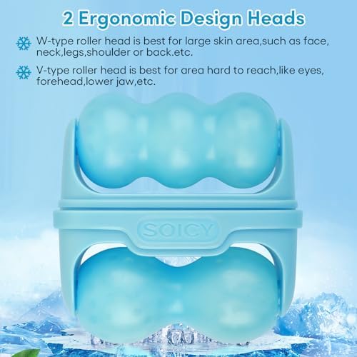 Fronnor Ice Roller for Face,Eyes,Cooling to Tighten Brighten Complexion,Soothing Skin Care Tool,Massager Under Eye Puffiness,Gift for Women - Image 3