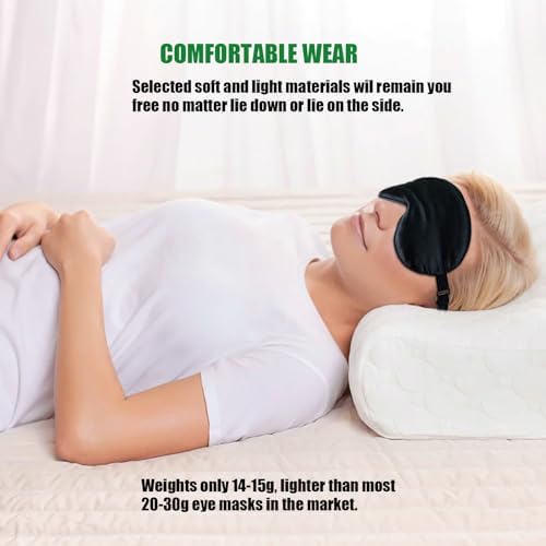 Sleep Mask for Women and Men 3 Pcs Eye Mask for Sleeping Blackout - Image 6