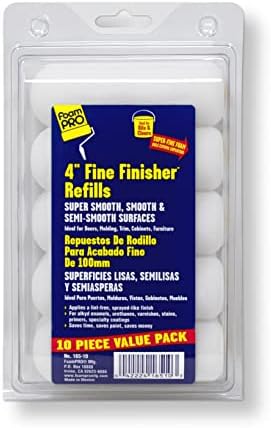 Foampro 165-10 "Fine Finisher" 4" Foam roller Refills Pk/10 by FoamPRO