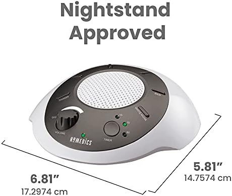Homedics SoundSleep White Noise Sound Machine, Gold - Image 3