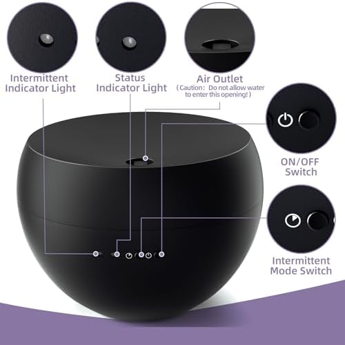 Essential Oil Diffuser,Cool Mist Humidifier with 2 Modes, Auto-Off Function - Image 7
