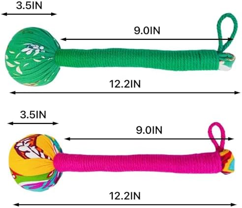 2PCS Long Size Lymphatic Drainage Herbal Massage Hammer,Manual Massage Hammer for Body, Back Massage Hammer Taichi,Wormwood Massage Hammer Sticks Muscle Relaxation 2PCS (Red/Green) - Image 6