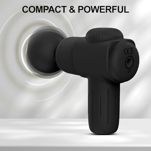 Handheld Massager for Women, Mini Powerful Deep Tissue Massager for Back, Neck & Muscle Pain Relief, Waterproof Portable with 10 Vibration Modes.(Black) - Image 5