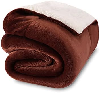 NANPIPER Baby Sherpa Blanket,Warm Toddler Throw Blanket,Soft Newborn Fleece Blanket for Winter (Brown,30x40 inches) by NANPIPER