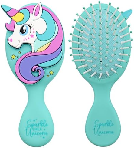 Toddler Hair Brush for Baby, Unicorn Air Cushion Brush - Green by DINATIS