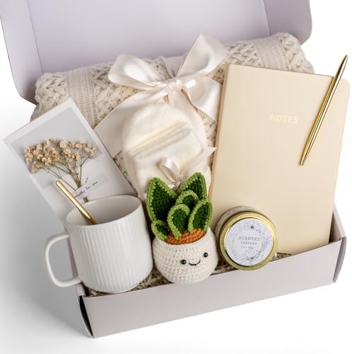 Mothers Day & Birthday Gifts for Women, Gift Baskets for Women, Self Care Gifts Care Package, Thank You, Get Well, Sympathy Inspirational Friendship Gifts Box for Mom, Grandma,Sister,Friends,Girls by Anforsun