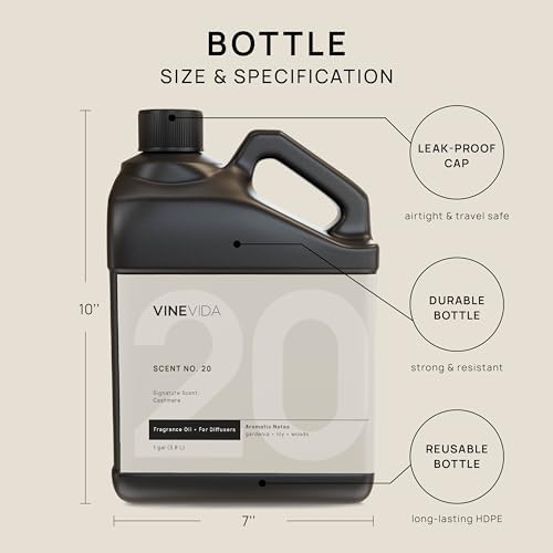 VINEVIDA [128 Fl Oz] Cashmere Fragrance Oil for Cold Air Diffusers, Essential Oils for Diffuser Oil Refill & Air Freshener Room Spray - Image 2