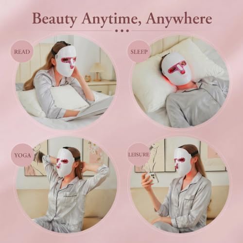 Red Light Therapy for Face, 7 Colors LED Face Mask Rechargeable - Image 3