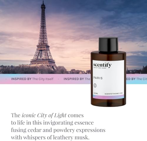 Scentify Paris Aroma Oil Refill Scent for Oil Diffusers - Berry, Floral, Amber, Powdery Scents - Luxurious Relaxing Aromatherapy Diffuser Fragrance 100ml, 3.38 oz - Image 4
