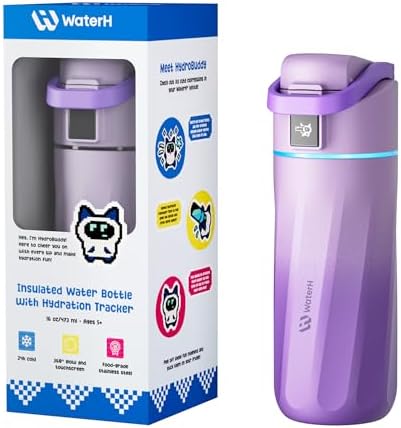 WATERH BOOST Kids Smart Water Bottle with Reminder & Tracker, 16oz by WATERH