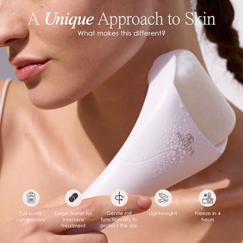 The Ice Roller by Project E Beauty | Cryotherapy Treatment | Facial Massage | Reduce Under Eye Puffiness, Dark Circles | Muscle Soreness Pain Relief Redness - Image 4