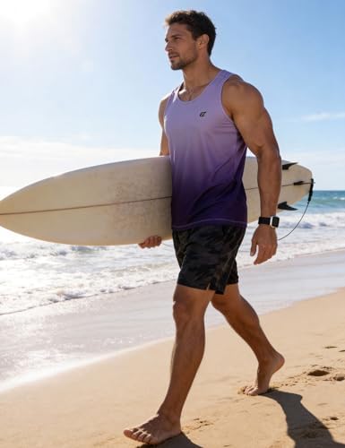EZRUN Men's Quick Dry Workout Tank Top UPF 50+ Sweat-Wicking Gym Shirt - Image 3