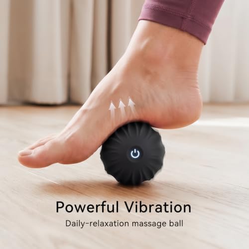 Electric Massage Ball, 10 Speed Mini Massage Roller, Washable Muscle Massage Tool for Yoga Fitness, Black - Image 4