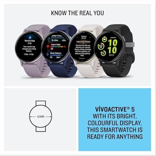 Garmin vívoactive 5, Health and Fitness GPS Smartwatch, AMOLED Display, Up to 11 Days of Battery (Renewed) (Slate) - Image 6