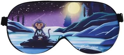 Alaska Bear Mulberry Silk Sleep Mask, Cool and Smooth(Monkey) by ALASKABEAR