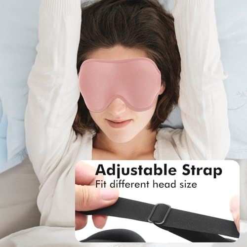 3D Blackout Weighted Eye Mask for Sleep, Eye Cover for Men Women - Image 6