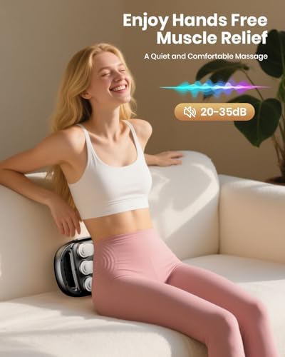 6-Head Massage Gun, Deep Tissue Back Massager with 9 Adjustable Intensities & 9 Modes, Electric Percussion Massager, Gun Tool for Back/Shoulders/Legs/Arms/Neck (6 Head) - Image 2