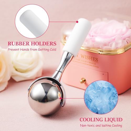 360° Rotating Ice Globes for Face & Eyes,Cryo Sticks Facial Skin Care Tools - Image 2