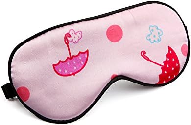 100% Natural Silk Sleep Eye Mask Kids, Cute Night Sleeping Mask with Adjustable Elastic Strap for Newborn (Baby Cute Pink) - Image 2