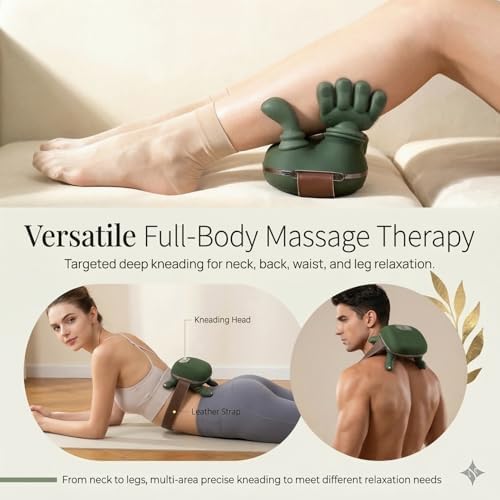 N7 Bionic Neck and Shoulder Massager, Heated Real-Hand Massagers with Fingers for Back Muscle Pain Relief, Portable & Lightweight Design - Image 5