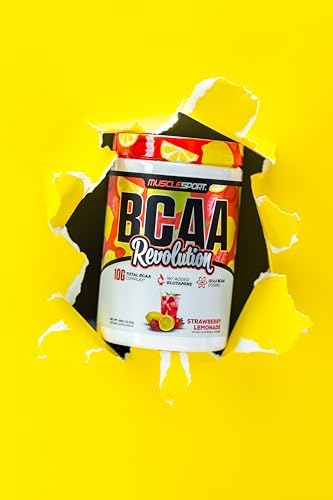 Musclesport BCAA Revolution Amino Acid Powder Supplement for Men & Women - Intra Workout Training Complex - Recovery Supplemen (Strawberry Lemonade, 30 Servings) - Image 5