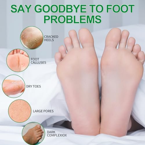 Pedicure Kit Foot Soak Set: Bubble Salt, Sugar Scrub, Massage Mask, Massage Lotion in a Box, 4 Step Foot Spa Kit for Dry Feet, Calluses and Tired Feet (1 Set Green Tea) - Image 2