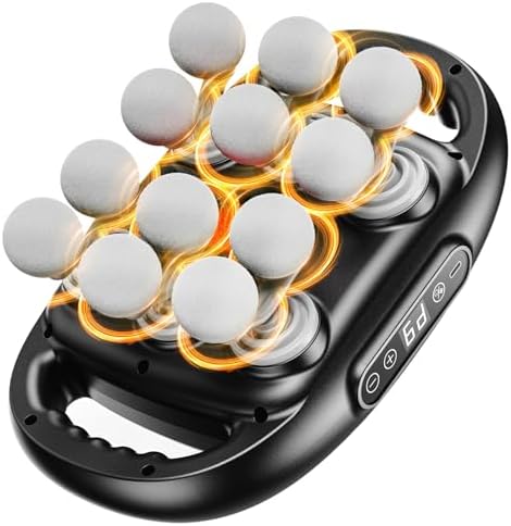 12-Head Massage Gun, Deep Tissue Back Massager with 9 Adjustable Intensities & 9 Modes, Electric Percussion Massager, Gun Tool for Back/Shoulders/Legs/Arms/Neck (12 Head) by EURPMASKChoosethecolorofeurope