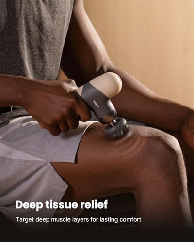 RENPHO Mini Thermal Massage Gun with Heat, Color Silicone Casing, 4 Speeds - Image 6