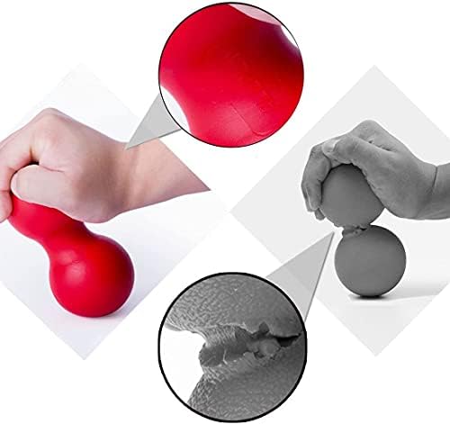 Peanut Massage Ball Roller, Double Lacrosse Ball, Acupoint Myofascial Release Muscle Knot Relaxer Mobility Trigger Point for Physical Therapy Self Deep Tissue Manual Massager Equipment Tool Set - Image 3