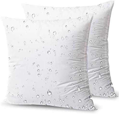 Phantoscope Outdoor Pillows Waterproof 20x20 Outdoor Pillow Inserts 2 Pack by Phantoscope