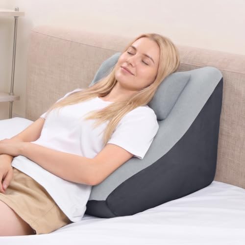 Vekkia 21” Back Rest Pillow with Dual-Layer Foam for Reclining and Sitting by Vekkia