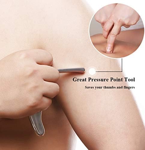 Stainless Steel Trigger Point Massage Tool-Deep Tissue Massage- Reflexology Acupressure Massage Tools for Myofascial Release Relief Pain - Image 3
