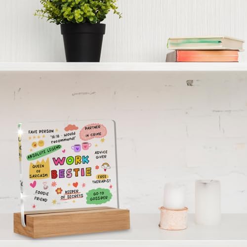 Work Bestie Gifts for Women, Funny Birthday Gifts for Friends Coworkers - Image 4