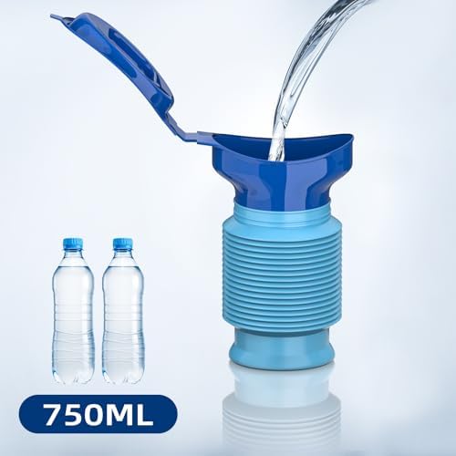 Pee Bottles for Men, Adjustable Emergency Urinal 750ml, Car Pee Bottle for Men and Women, Portable Toilet for Car, Shrinkable Personal Mobile Toilet,Urine Bottle, Travelling, Traffic Jams & Hiking - Image 3