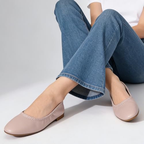 LM Women's Ballet Flats Round Toe Slip On Flats Shoes Casual Dress Shoes Foldable Portable Travel Ballet Flat - Image 2