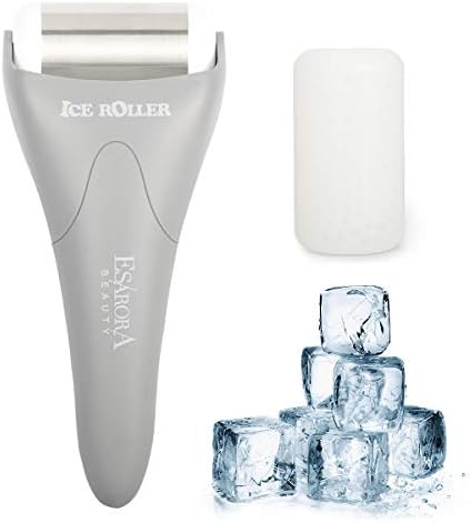 ESARORA Ice Roller for Face & Eye, Puffiness, Migraine, Pain Relief and Minor Injury, Skin Care Products with 2 Roller (Plastic & Stainless Steel) by ESARORA