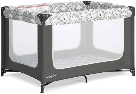 Dream On Me Zodiak Portable Playard, Compact for Travel, Carry Bag, Gray by Unknown