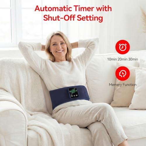 Red Light Therapy Belt for Back Pain Relief, 5000mAh Cordless Infrared Waist Wrap - Image 5