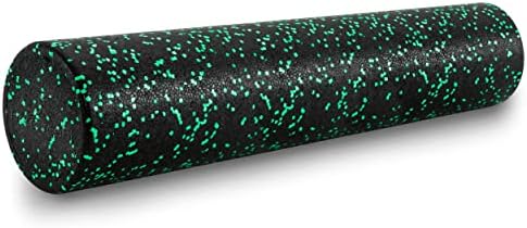 ProsourceFit High Density Foam Rollers 36 - inches long, Firm Full Body Athletic Massage Tool for Back Stretching, Yoga, Pilates, Post Workout Muscle Recuperation, Black/Green by PROSOURCE