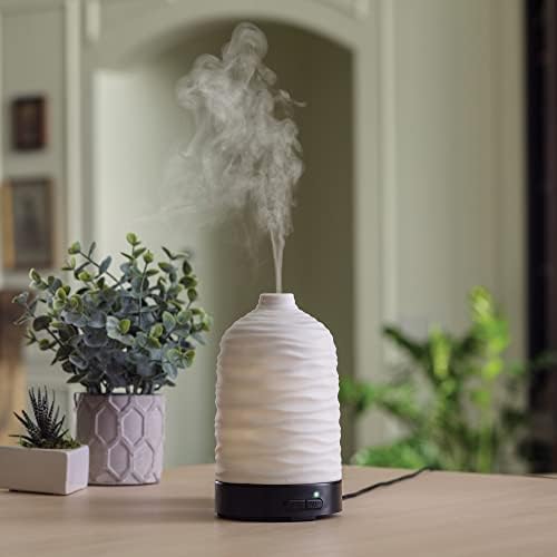 Airome Harmony Medium Essential Oil Diffuser|100 mL Humidifying Ultrasonic Aromatherapy Diffuser 8 Colorful LED Lights, Intermittent & Continual Mist, Auto Shut-Off - Image 3