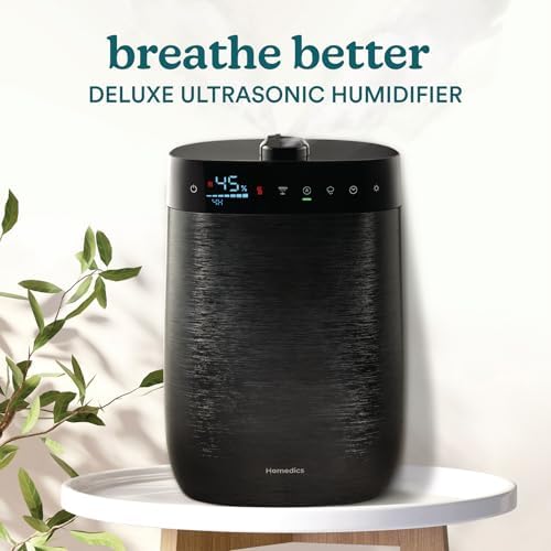 Homedics Deluxe Ultrasonic Humidifier for Large Rooms, Warm or Cool Mist - Image 2