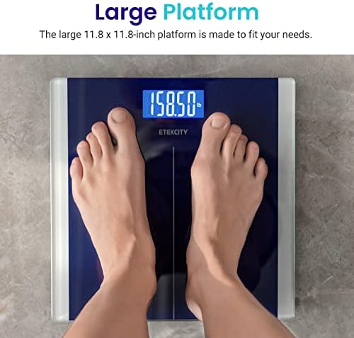 Etekcity Scale for Body Weight, Bathroom Digital Electric Scale for People, Measures Weight up to 400 lbs, Blue (Pack of 5) - Image 5