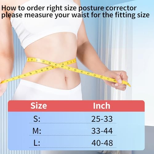 Posture Corrector for Women and Men Back Pain Relief,Full Back Brace Support for Office Desk Workers, Posture Brace for Upper and Lower Back Pain Relief, Small(Waist 24-29Inches) - Image 7