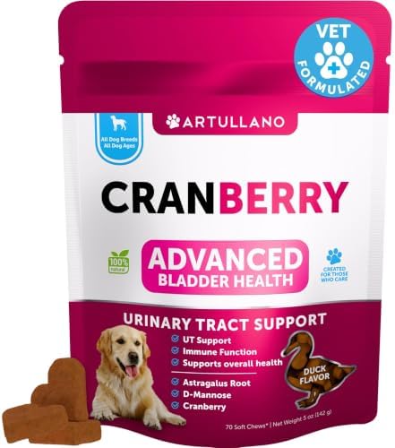 Cranberry Chews for Dogs - Dog Cranberry Supplement for Urinary Health by ARTULLANO